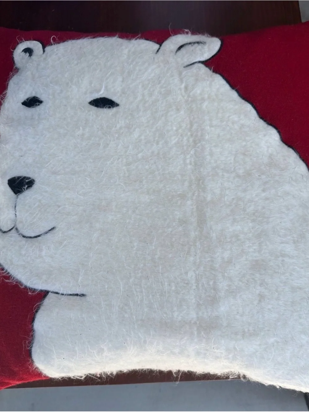 Crate & Barrel Polar Bear Throw Pillow